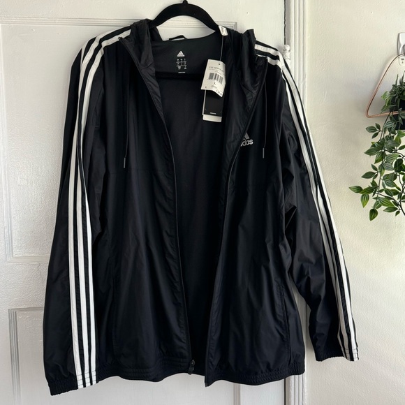 adidas Other - adidas black windbreaker